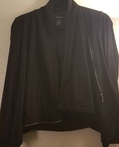 I-N-C Cropped Black Jacket